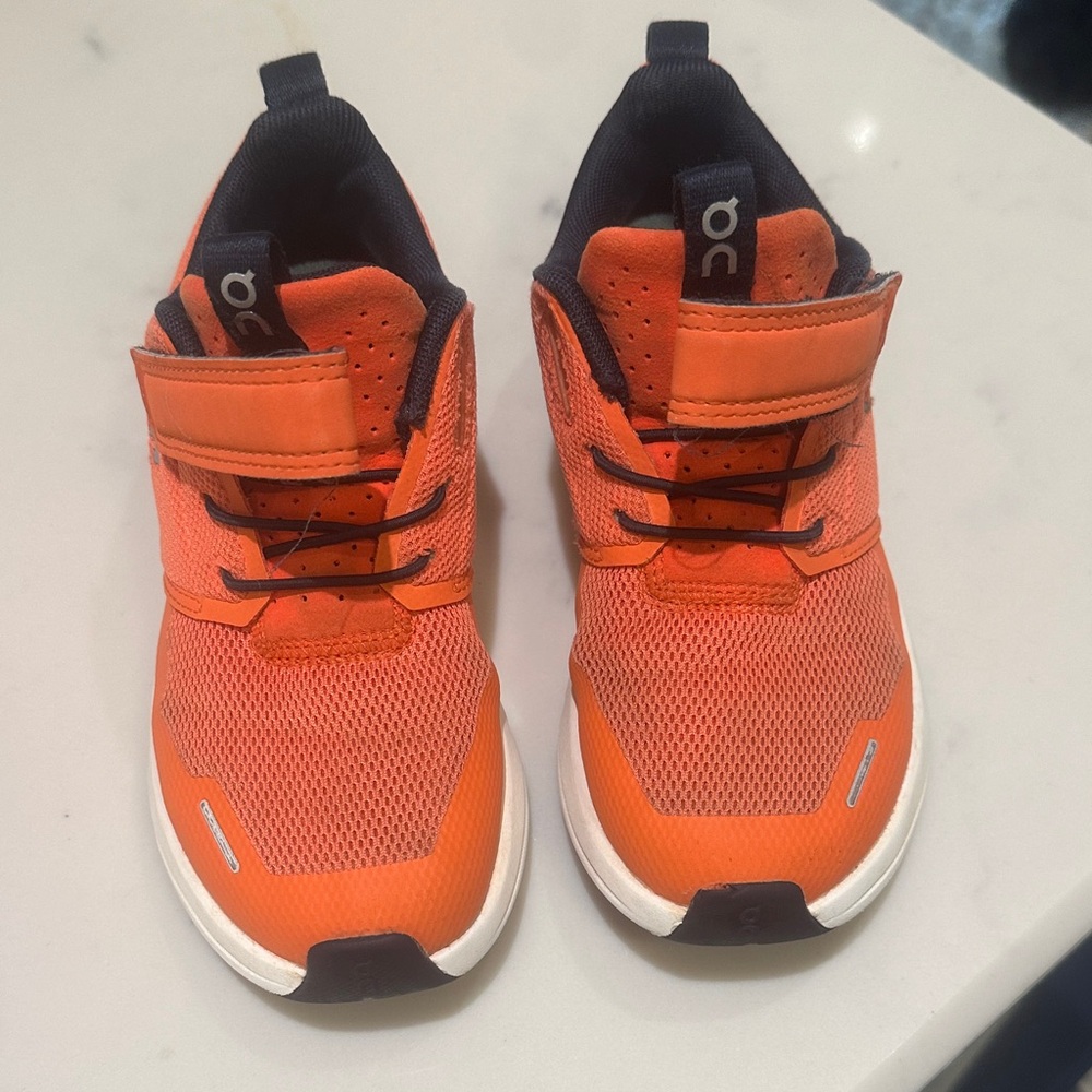 On Running Kids' Bright Orange Sneakers